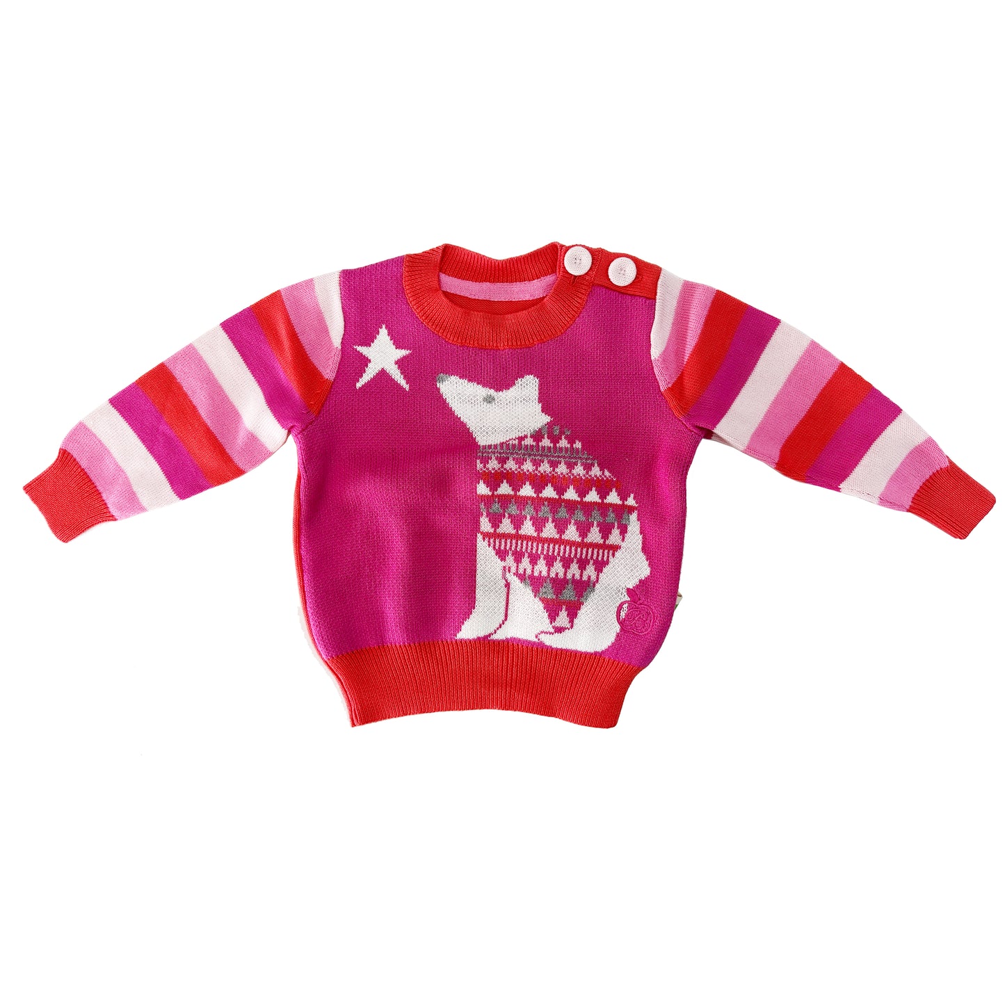 SWEATER - BABY - 2 COLOR (GREY/PINK) - BBA14