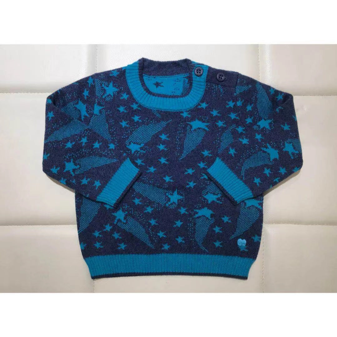 SWEATER - BABY - 2 COLOR (BLUE/PINK) - BBA16130