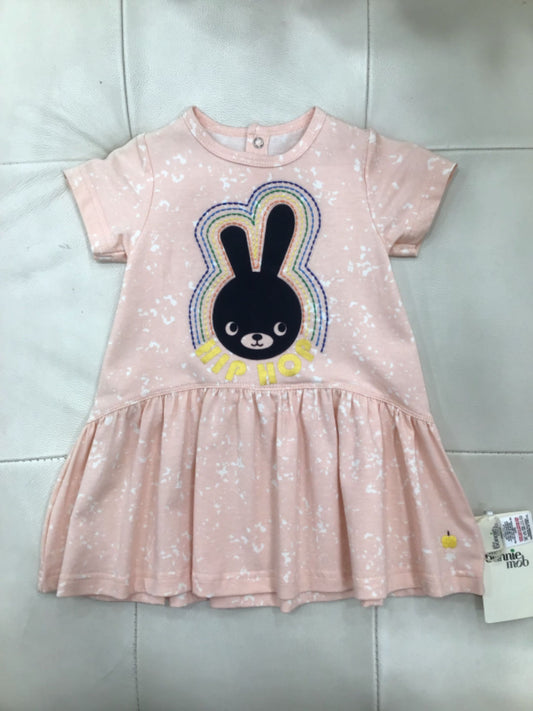 L-BRIE-Hip Hop Bunny Dress-Baby Girl-Blush