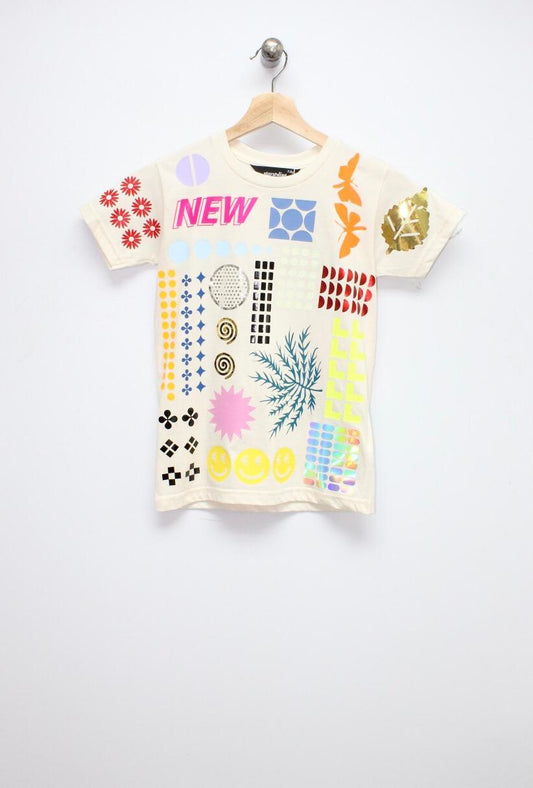 17-T EVERYTHING ALL OVER-TSHIRT-NATURAL / MULTI
