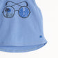 TOP - BABY - BLUE PLACED PRINT - BARREL