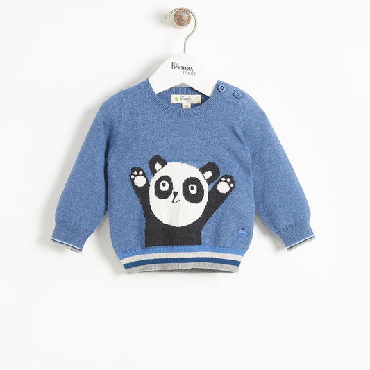 SWEATER - BABY - 3 COLOR (GREY/BLUE/PALE PINK) - BASS