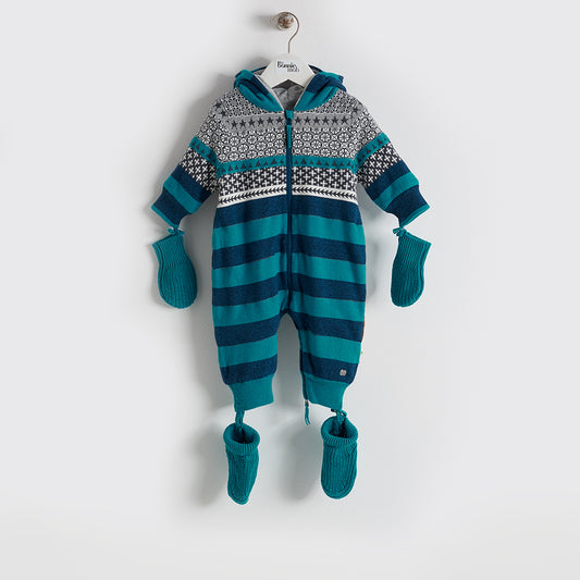 SNOWSUIT - BABY - TEAL - BBA16102