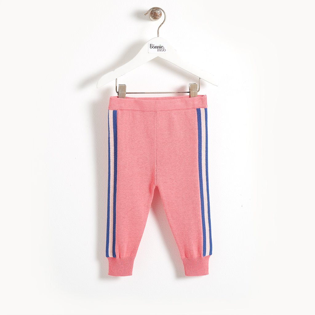 KASS - Knitted Stripe Baby Jogging Trouser - SORBET