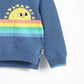 KLEE - Rainbow Sunshine Intarsia Baby Sweater - Navy