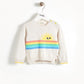 KLEE - Rainbow Sunshine Intarsia Baby Sweater - Putty
