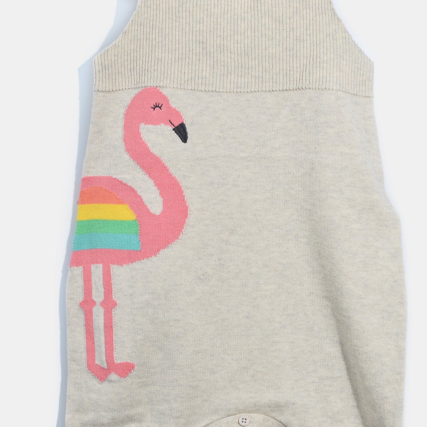 L-IRIS-Flamingo Romper-Baby Girl-Blush