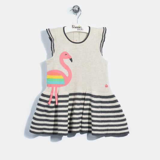 L-IVY-Flamingo Dress-Baby Girl-Blush