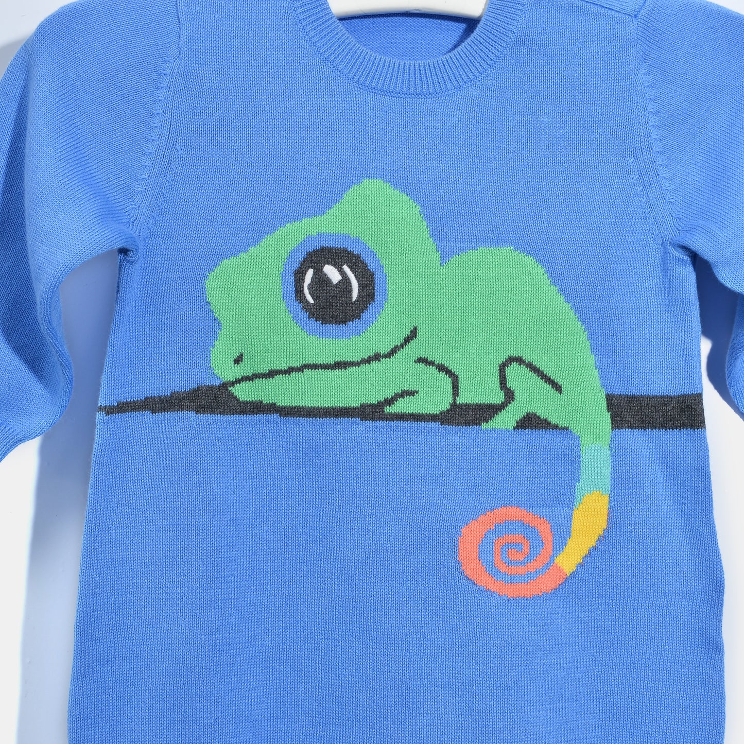 L-KIRSTI-Rainbow Chameleon Playsuit-Baby Boy-Sea