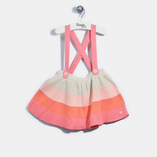 L-NALA-Colourblock Skater Skirt-Baby Girl-Blush