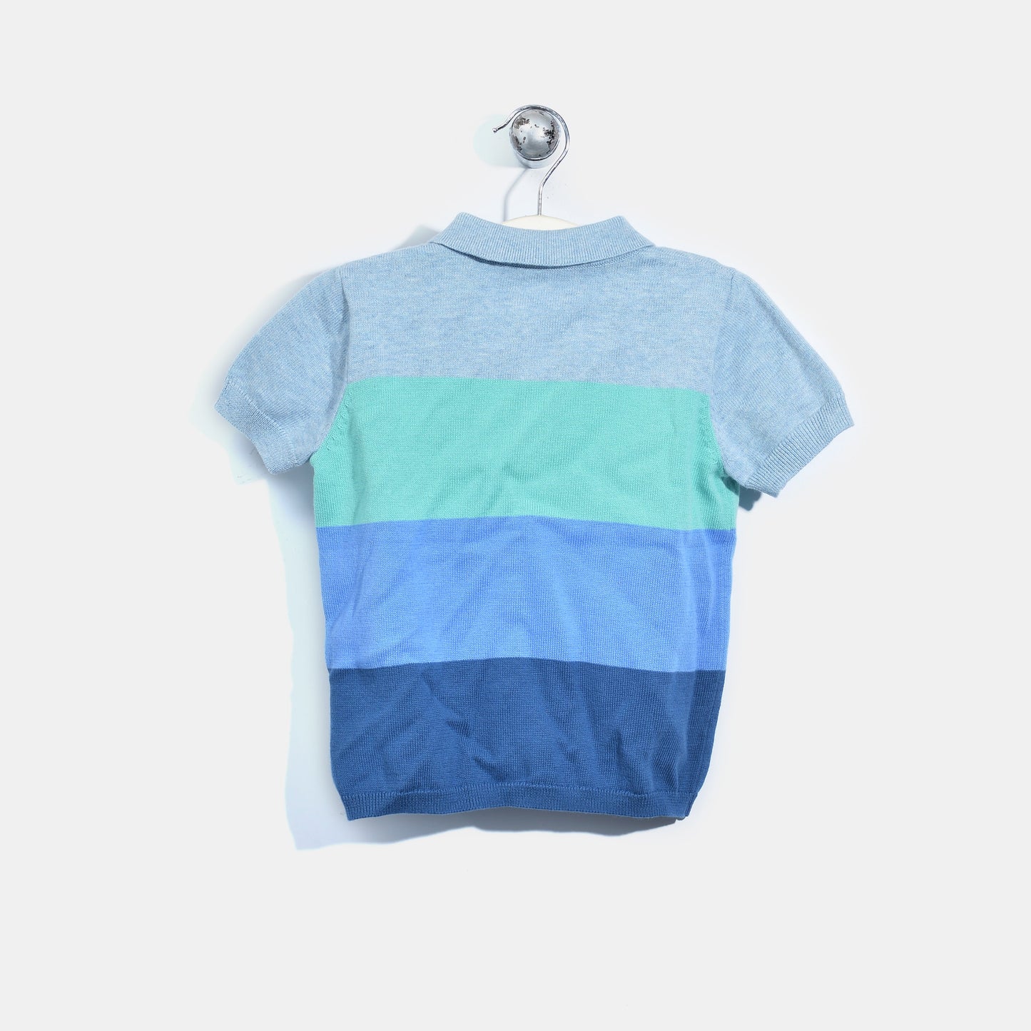 L-NILE-Colourblock Polo Shirt-Baby Boy-Blue
