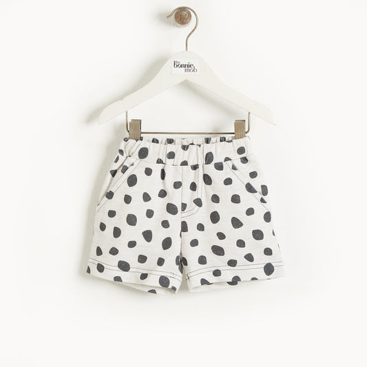 MIAMI - Baby Comfy Shorts GREY LEOPARD