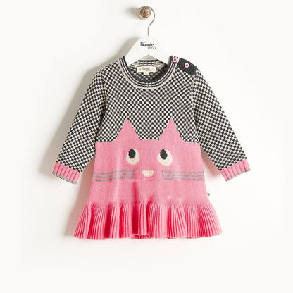 DRESS - BABY - 2 COLOR (PINK/MONOCHROME) - MISSY