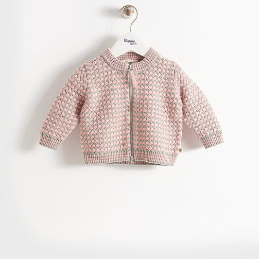 CARDIGAN - BABY - PALE PINKS - TALLEY
