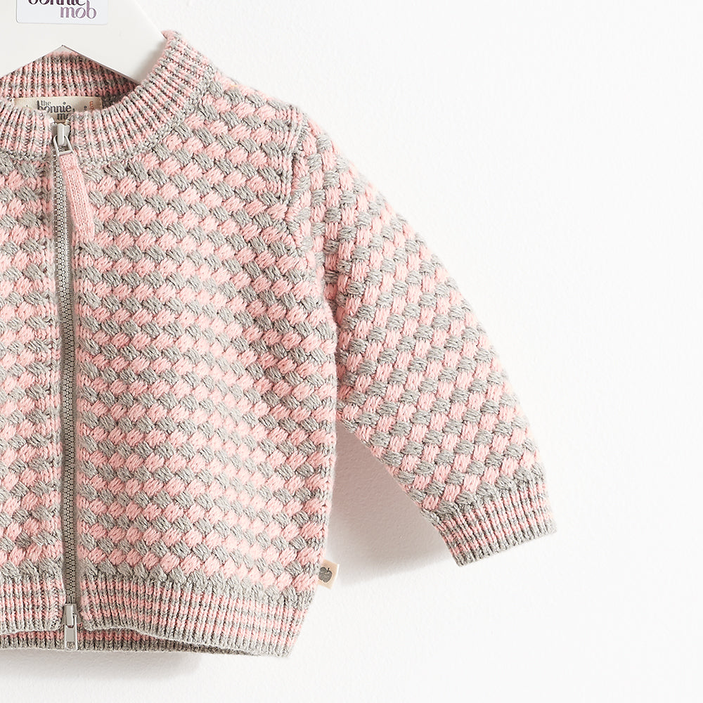 CARDIGAN - BABY - PALE PINKS - TALLEY