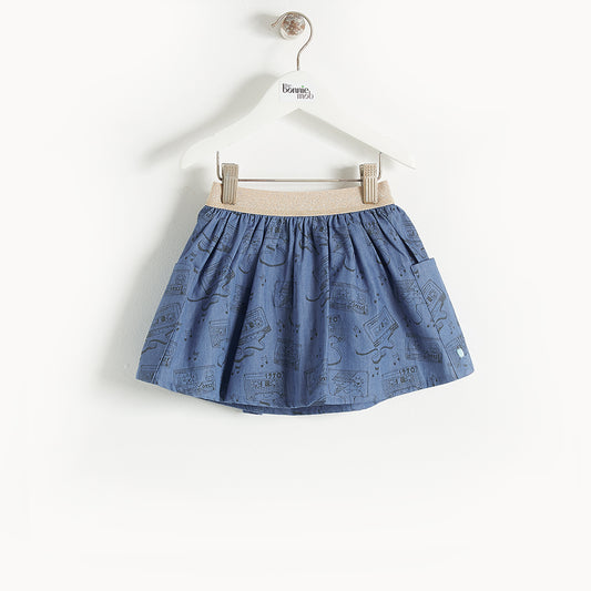 L-BRIDGE - Baby - Skirt - BLUE