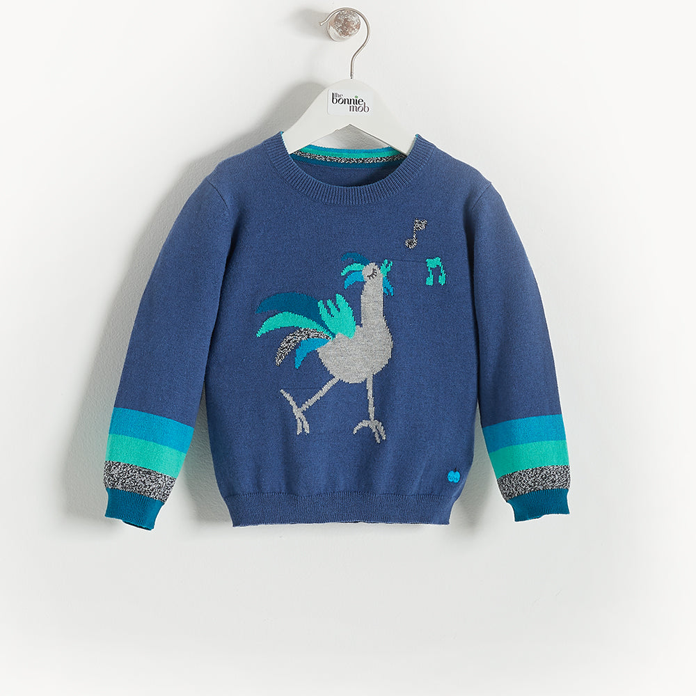 L-RODNEY - Baby - Sweater - DENIM/BLUE